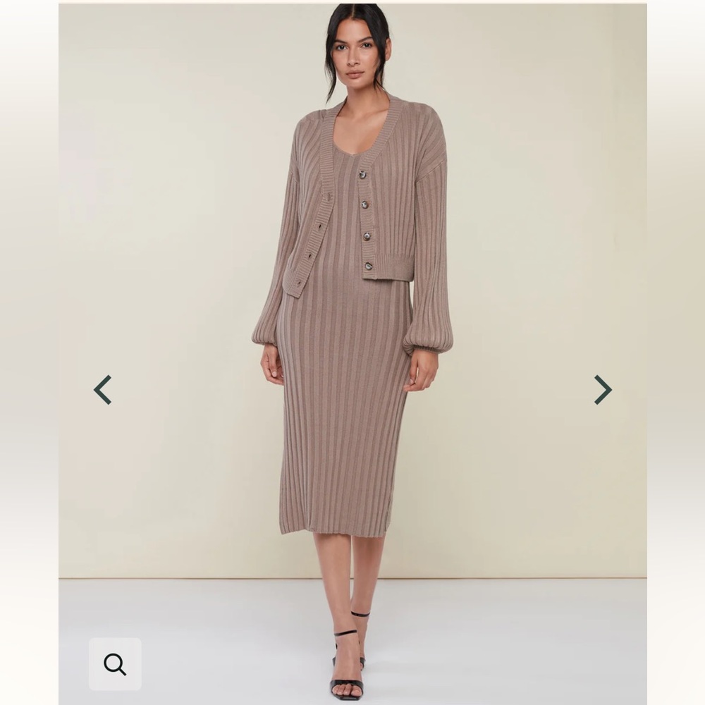 NWT - Rachel Parcell Ribbed Cardigan in Grey